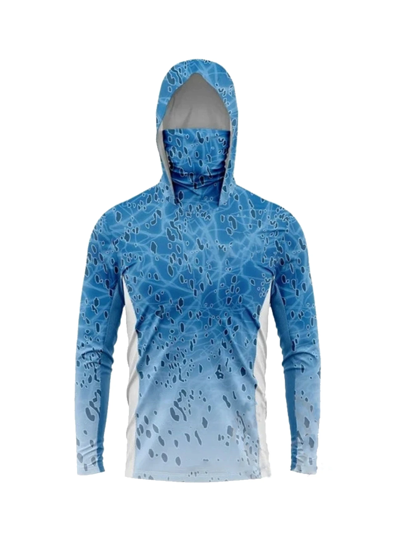 Fishing Mask Sun Protection - Erkek Uzun Kollu Balıkçı Kapüşonlu Üstü