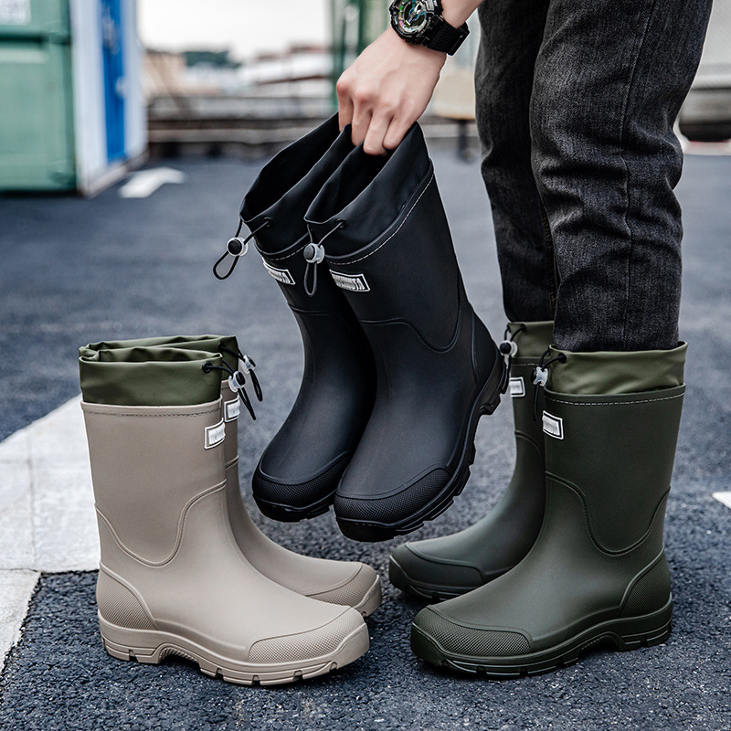 Fishing Boots - Kalın tabanlı, aşınmaya dayanıklı kauçuk erkek
