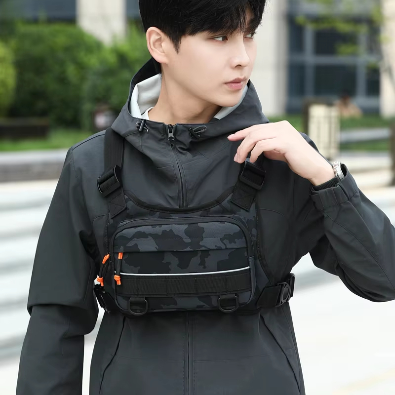 Fishing Vest - Bisiklet Ön Göğüs Yeleği Taktik Sırt