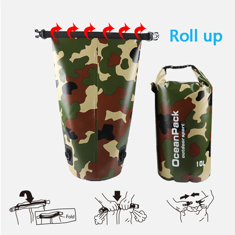 Su geçirmez Kuru Çanta Kamufla - Fishing Bag Waterproof incelemesi ve fiyatı